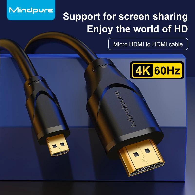 Mindpure ũ HDMI to HDMI ̺,  A6000 A6300  䰡 3  HDTV ī޶ Ʈ Ϳ, 4K 60HZ - 
